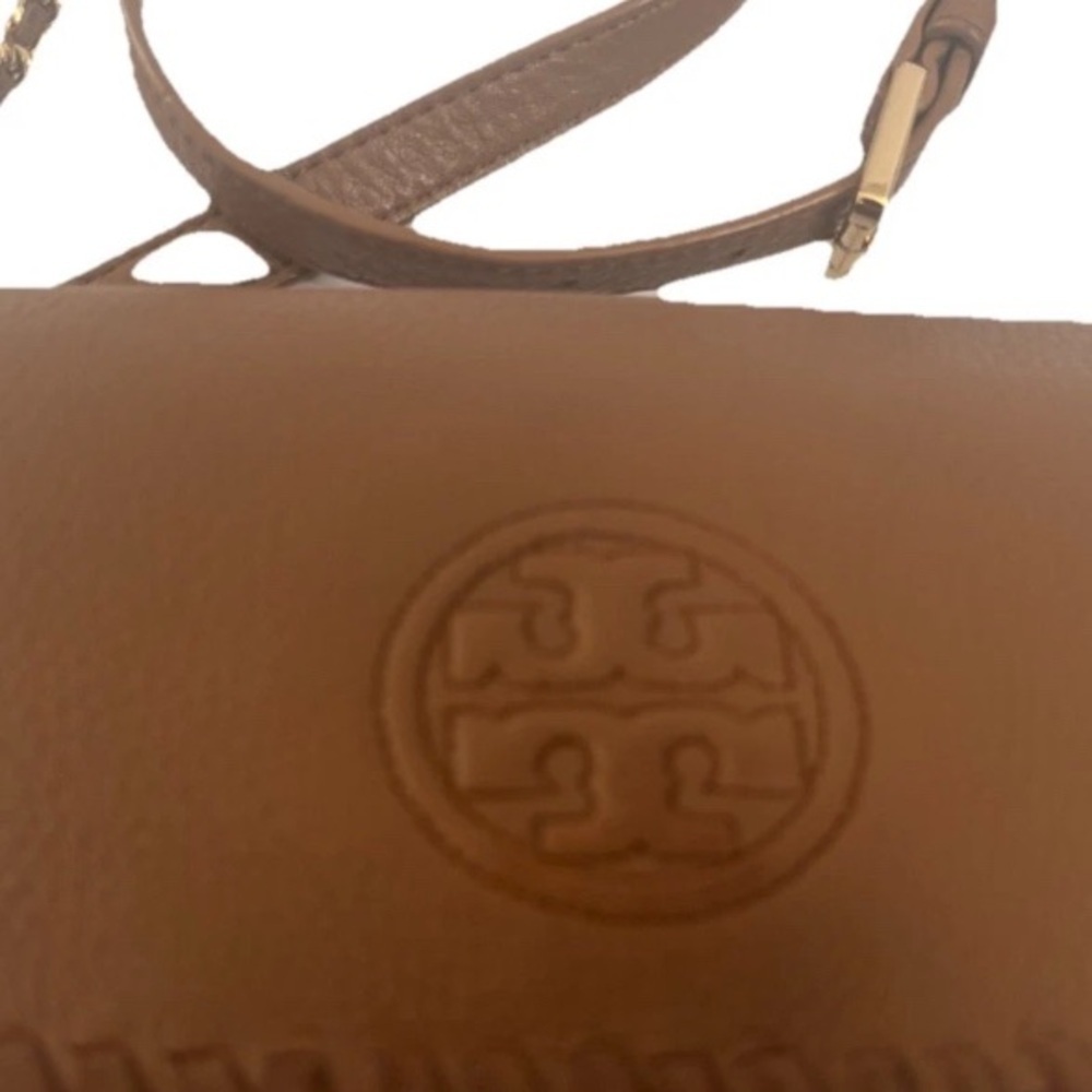 Tory Burch Crossbody handbag Camel Leather Shoulderbag tote - Picture 6 of 15